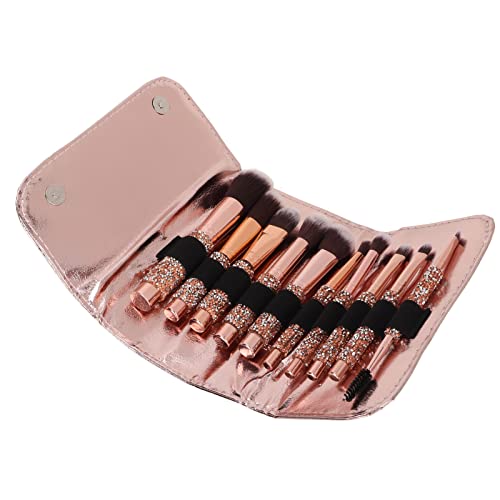 Premium Makeup Brush Set - 12 Pcs Soft & Dense Cosmetic Brushes for Foundation, Blending, Contouring | Ideal Beauty Gift with Travel Case | Perfect for Professional Makeup Artists & Home Use
