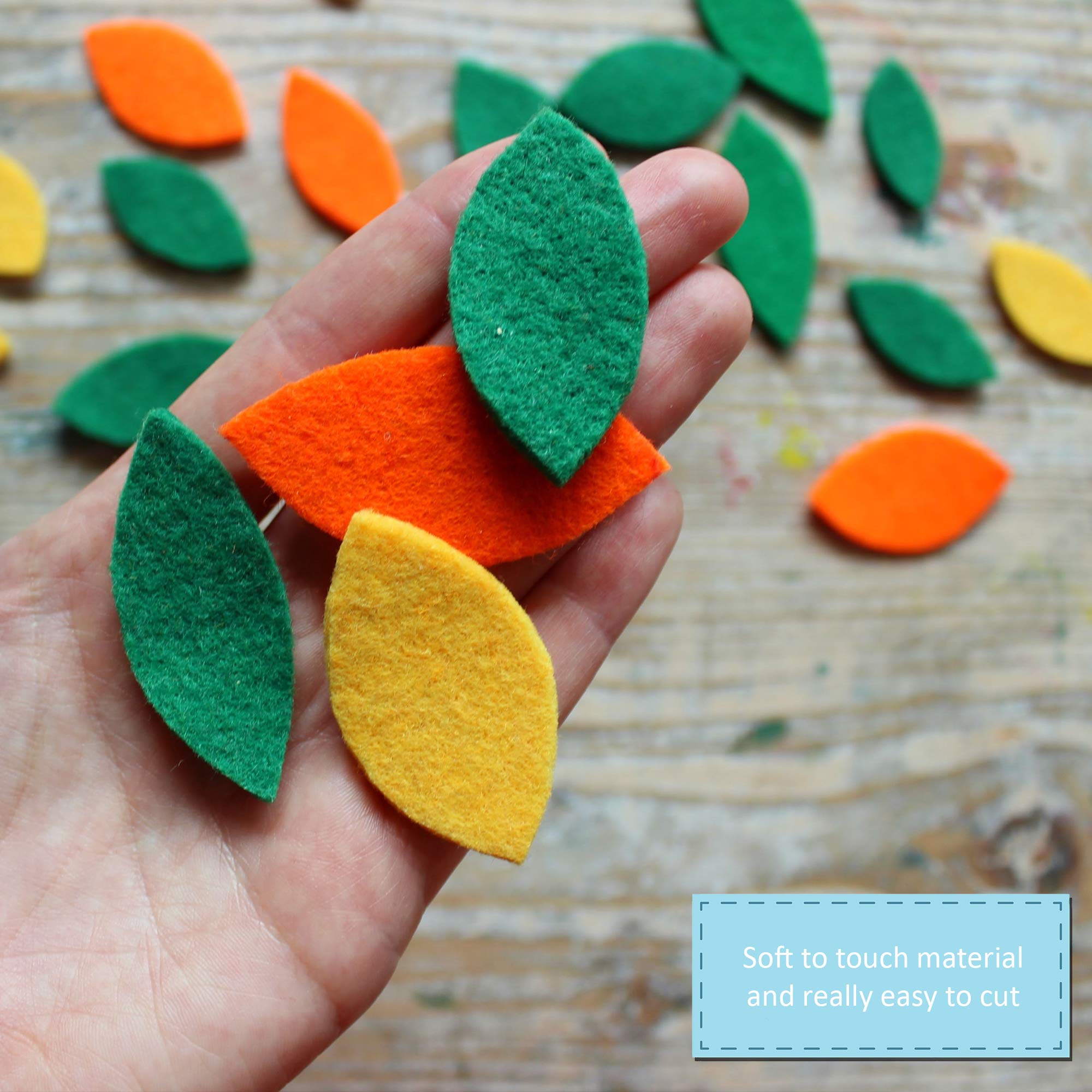 10-Pack Cream Craft Felt for DIY & Scrapbooking