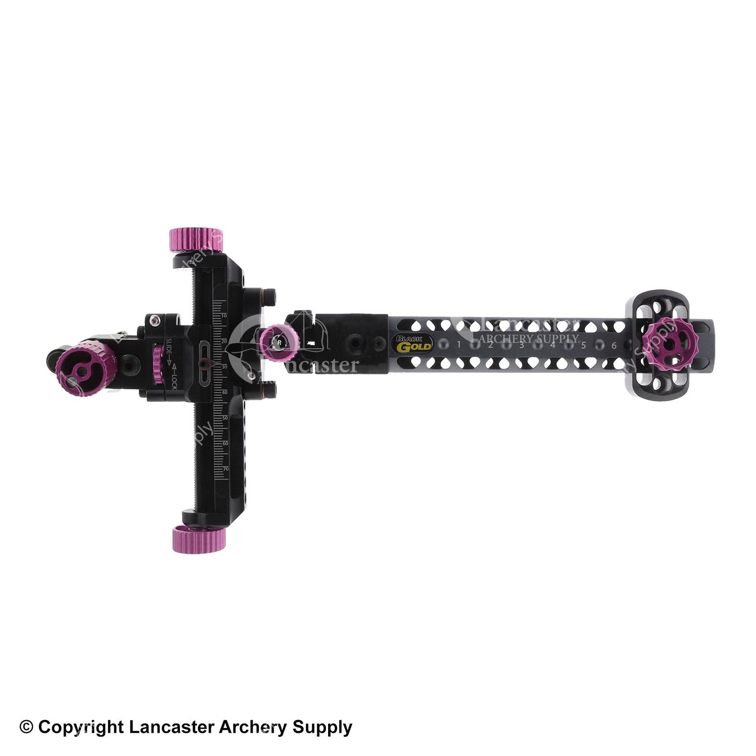 Black Gold Competition 2A Sight with 6 Wing Truss Dovetail - Precision Archery Sight for Target Shooting & Bow Hunting | Perfect for Outdoor Sports & Tournament Competitions