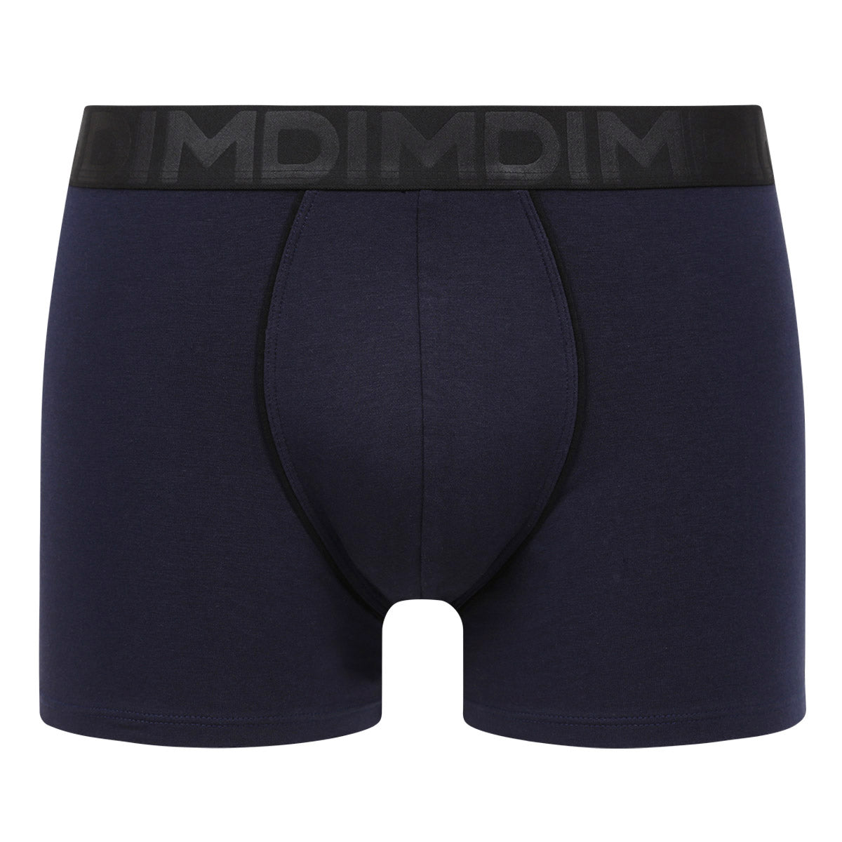 Men's Cotton Modal Boxer Briefs with Black Waistband - Midnight Blue - Classic Fit for Everyday Comfort & Lounge Wear