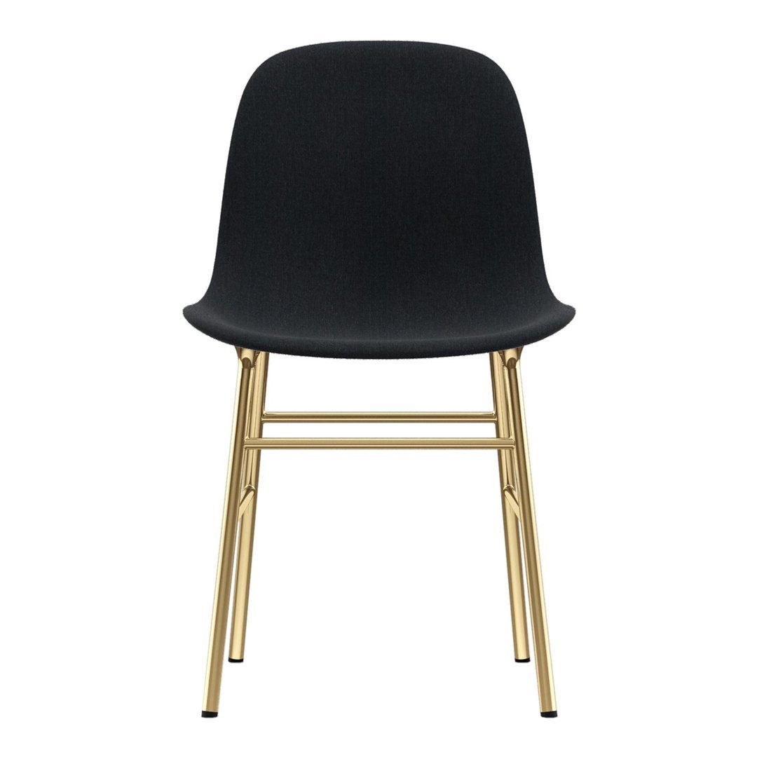Modern Form Chair with Sturdy Metal Legs & Comfortable Upholstery - Perfect for Home Office, Living Room, or Dining Room Decor
