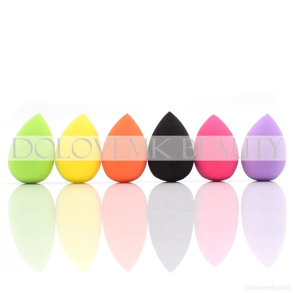 Dolovemk 6PCS Professional Makeup Sponges - Micro Mini Beauty Blender Sponge Set (30mm, Latex-Free, Expands When Wet) - Random 6 Colors for Flawless Foundation & Concealer Application - Perfect for Travel, Everyday Makeup & On-The-Go Touch Ups