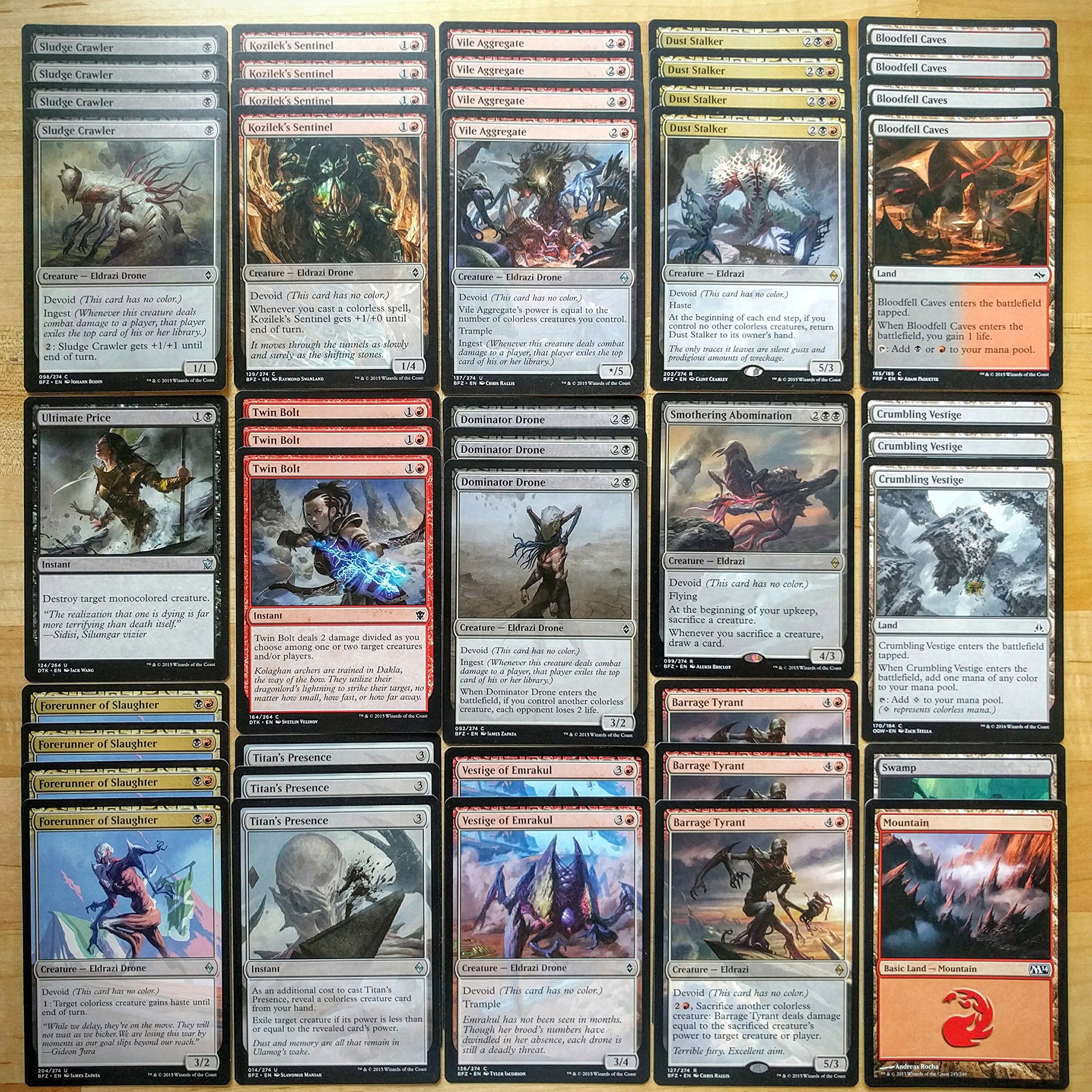 Magic: The Gathering Eldrazi Black Red Deck - Standard Legal MTG Card Game for Competitive Play & Tournaments - Perfect for Modern & Commander Format