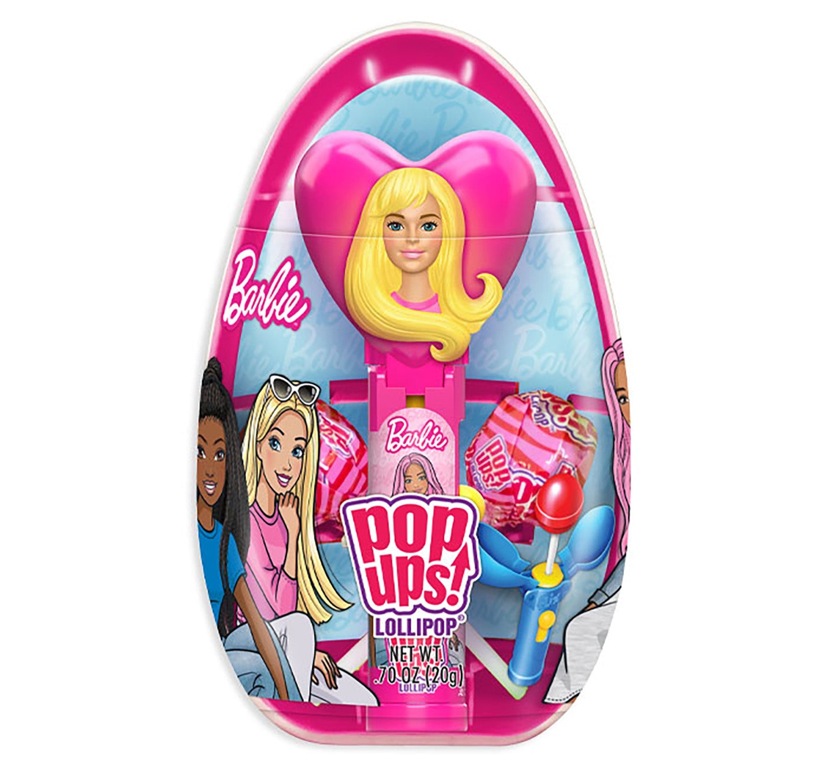 Barbie Pop Ups Jumbo Egg Candy - 6ct Box | Fun Surprise Toy & Treat for Kids Birthday Parties, Easter Baskets & Gift Exchanges