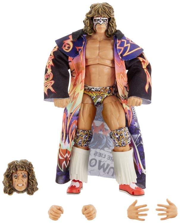 WWE Ultimate Edition Greatest Hits Ultimate Warrior Action Figure - Collectible Wrestling Toy for Fans & Display