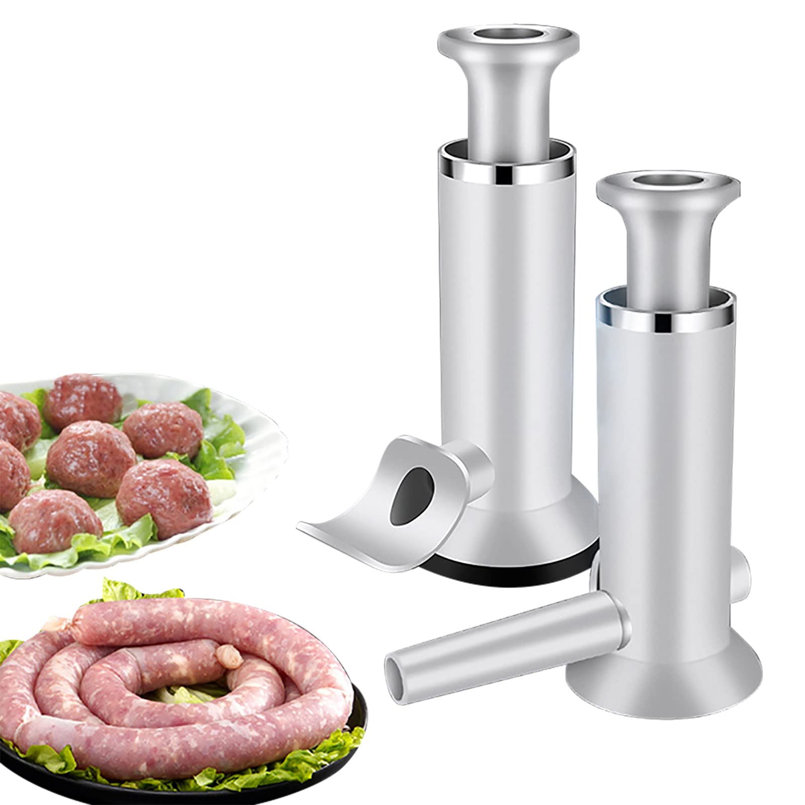 Dual Use Sausage & Meatball Maker - Heavy Duty Sausage Stuffer for Homemade Sausages | Perfect for Kitchen, BBQ Parties & Camping Cooking