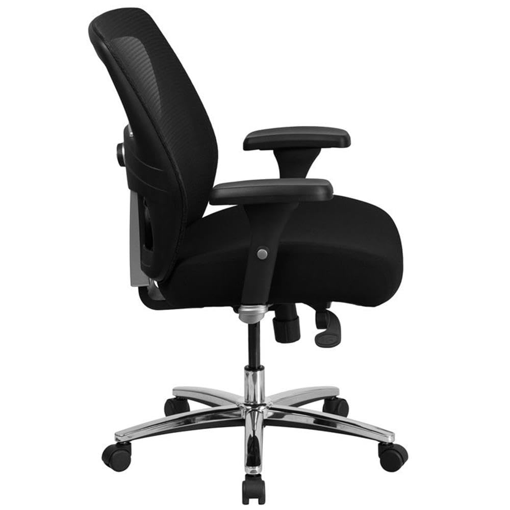 UrbanPro Contemporary Big and Tall Swivel Office Chair - Black Ergonomic Executive Chair for Heavy Duty Use - Perfect for Home Office, Gaming & Workspace Comfort