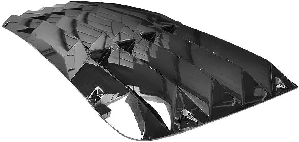 2008-2023 Dodge Challenger V2 Style Rear Window Louver - Black ABS Plastic Sun Shade - Perfect for Summer Driving & Car Shows