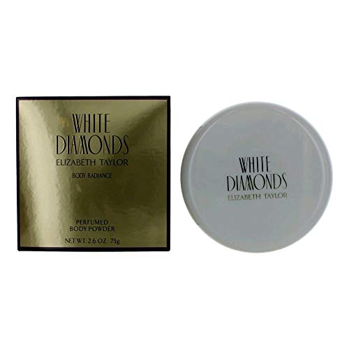 Elizabeth Taylor WHITE DIAMONDS Dusting Powder 2.6 oz - Luxurious Body Powder for Women, Fresh Scent for Daily Use & Special Occasions