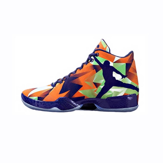 Air Jordan XX9 Hare Sneakers - Bright Mandarin, Ink White & Light Poison Green Colorway - Perfect for Basketball, Streetwear & Sneaker Collectors