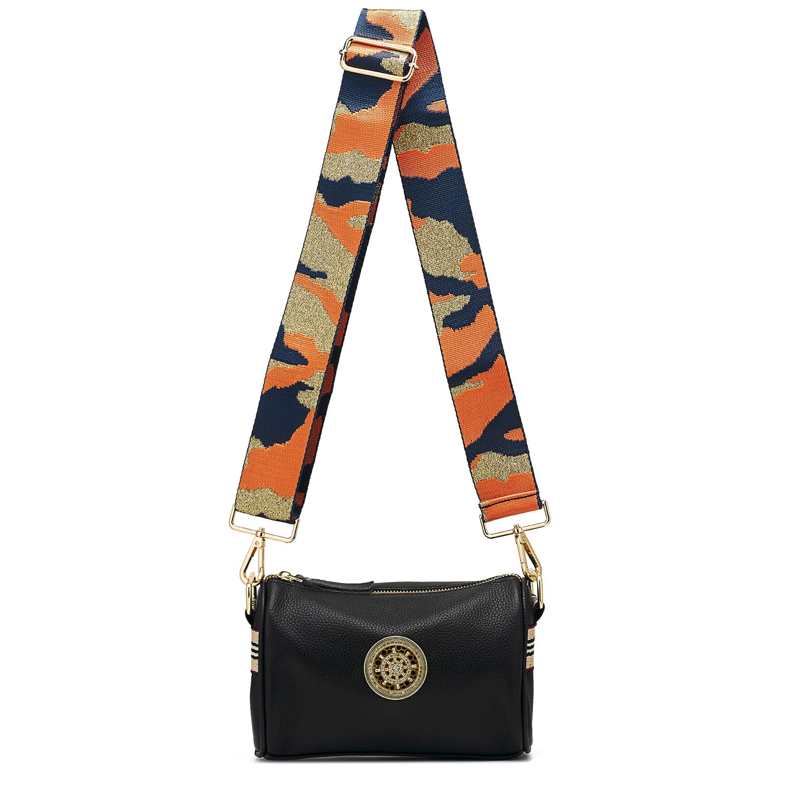 Adjustable Wide Canvas Purse Straps for Women - Gold Hardware Replacement Crossbody Shoulder Strap | Perfect for Handbags, Totes & Everyday Use