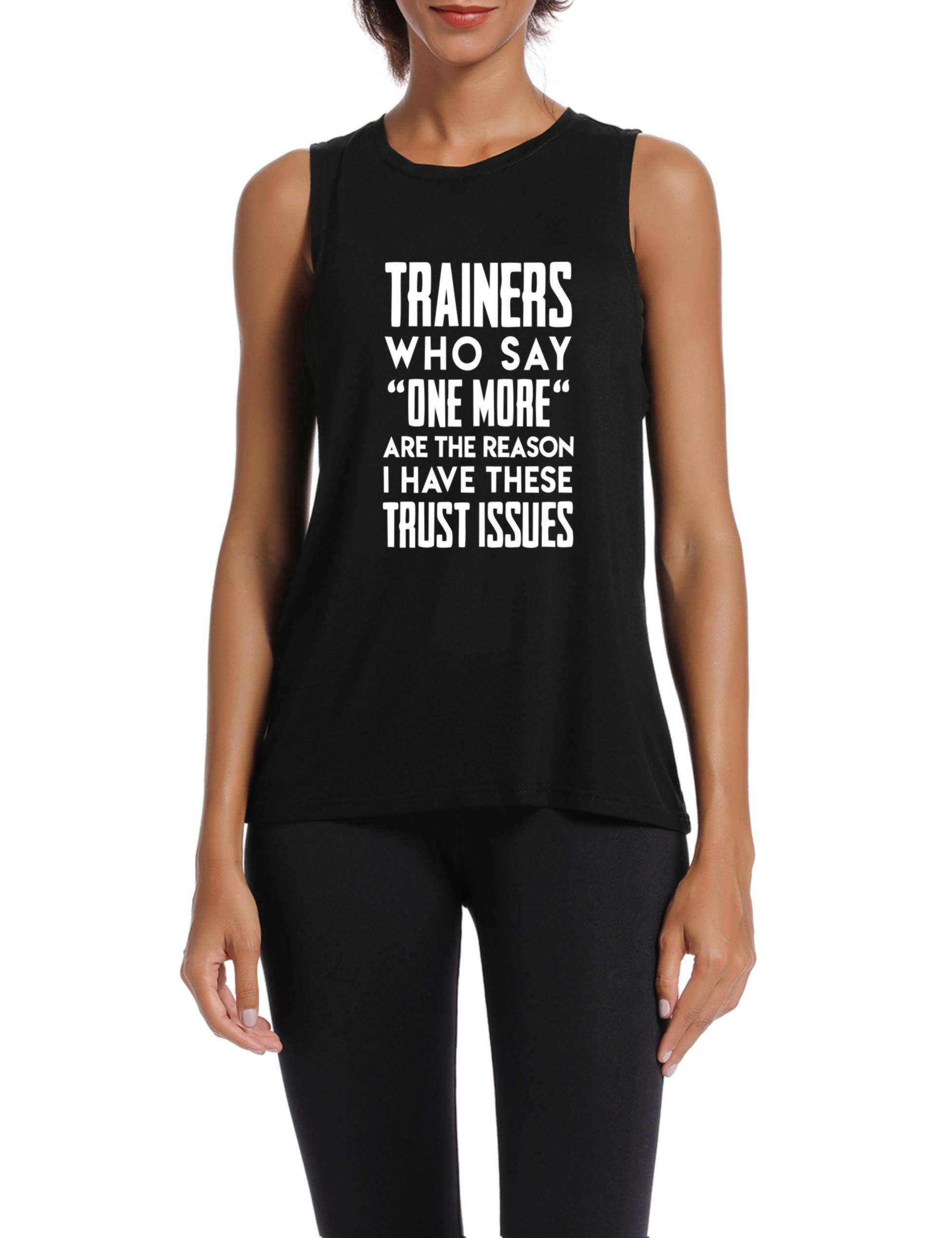 Funny Workout Tank Tops for Women - Gym Racerback Sleeveless Shirts with Motivational Sayings | Perfect for Yoga, Running & Fitness Training