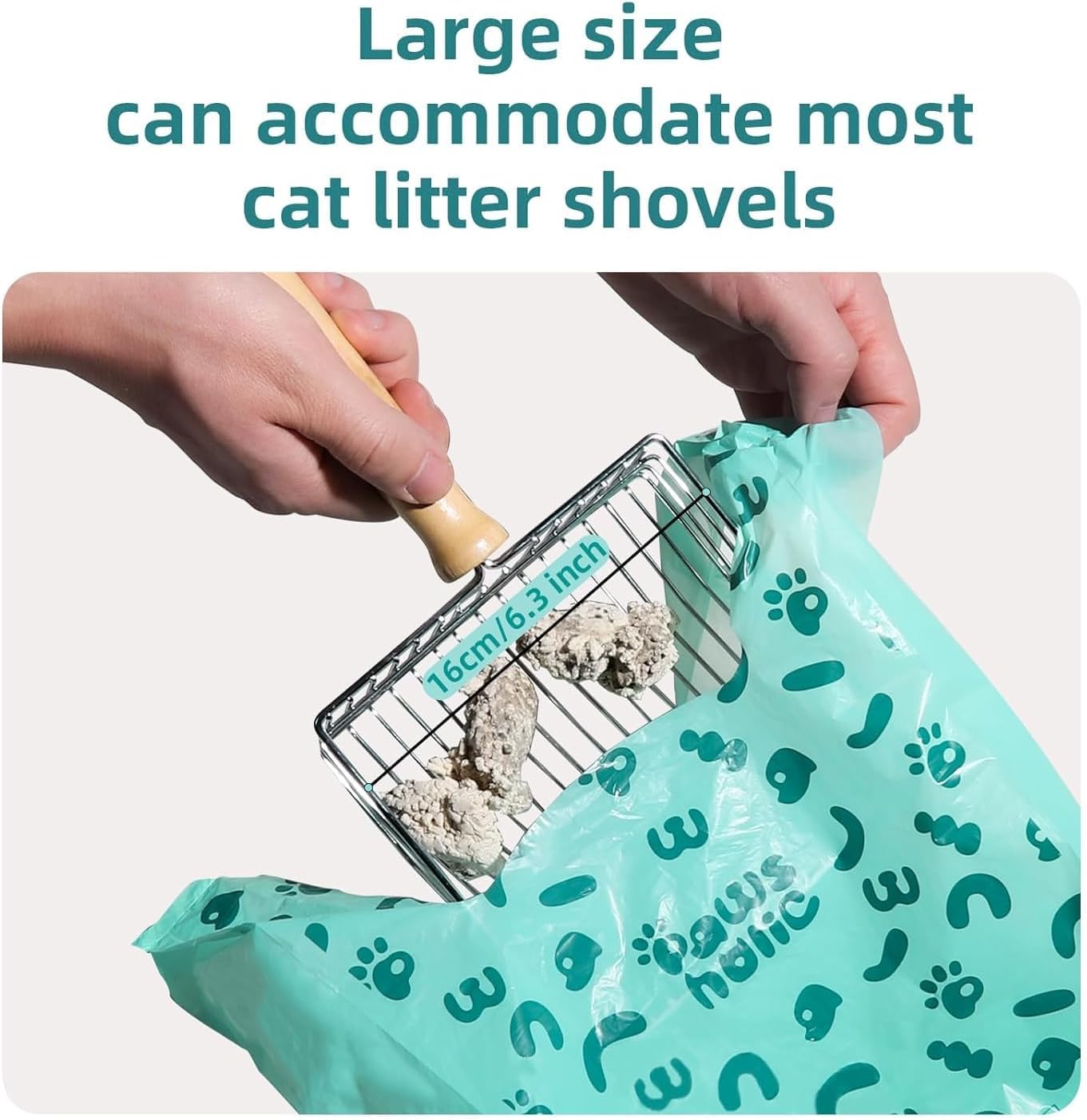 Eco-Friendly Cornstarch Cat Poop Bags with Handles - 180 Count Extra Thick Leak Proof Pet Waste Bags | Lavender Scented Biodegradable Dog & Cat Litter Bags for Easy Cleanup at Home, Park or Travel