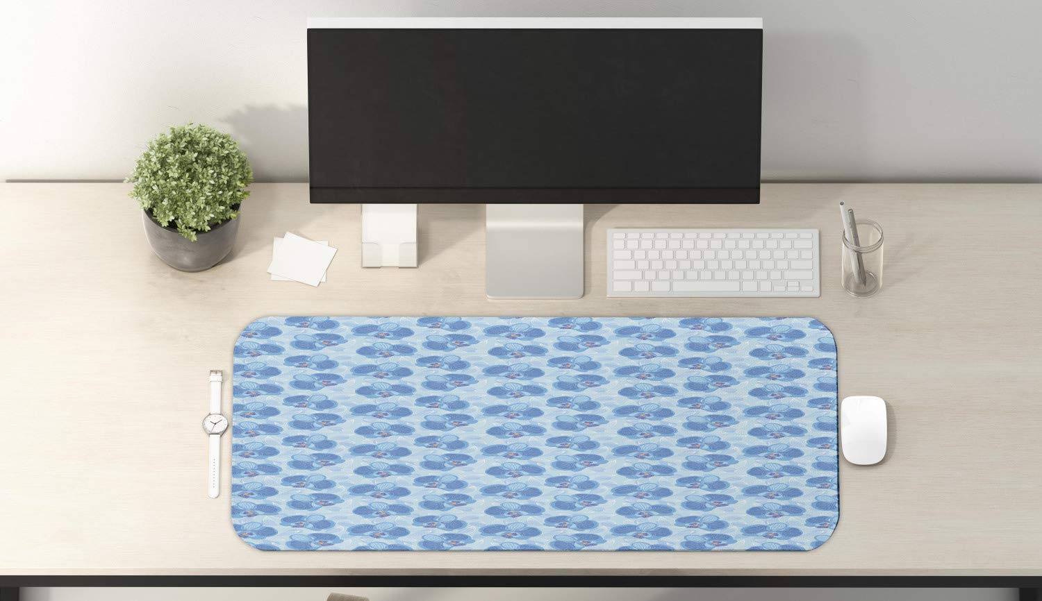 Ambesonne Floral Computer Mouse Pad - Large 31
