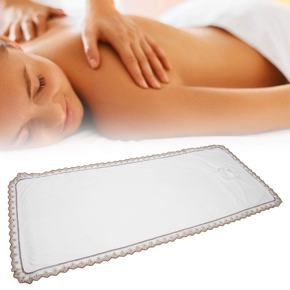 SOONHUA Prional Waterproof Table Cover Sheet with Hole - Spa Salon Bed Coverlet for Massage Tables, Facial Beds & Treatment Rooms - Durable & Easy Clean (60