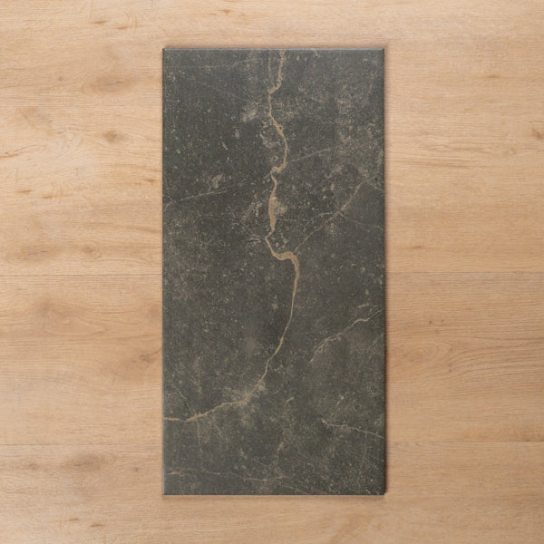 Avalon Charcoal Matte P2 Porcelain Tile 300x600mm - Premium Ceramic Wall & Floor Tiles for Bathroom, Kitchen, and Living Room Renovation