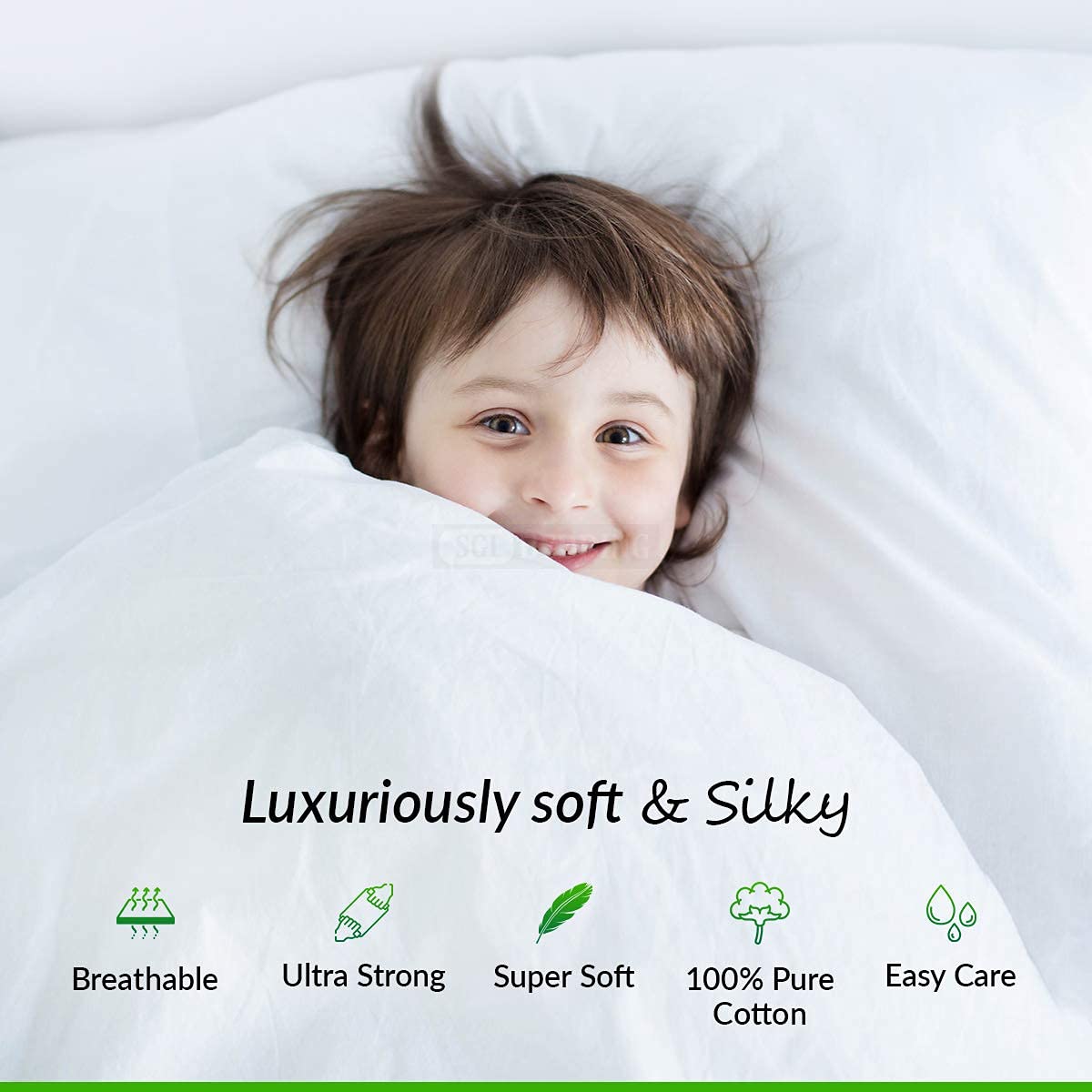 400-Thread-Count 100% Egyptian Cotton Queen Size Bed Sheet Set - 4 Piece White Luxury Sheets with Sateen Weave & Deep Pocket (Fits Up to 10