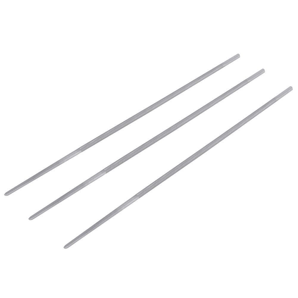 Yosoo 3-Piece Round Chainsaw Chain Sharpening File Set - 4mm/5/32in Steel Files for Lawn Mowers, Trimmers & Chainsaws - Perfect for DIY Garden Tool Maintenance & Professional Wood Cutting