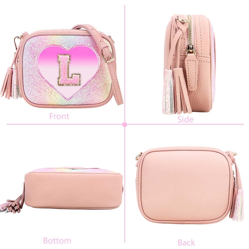 **Adorable Heart-Shaped Crossbody Purse for Little Girls - Cute Kids Handbag, Perfect Birthday Gift for Teens & Toddlers | Ideal for Parties, School, and Everyday Use**