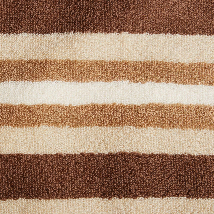 Premium Cotton Stripe 2-Piece Bath Towel Set - Soft, Absorbent & Quick-Drying - Perfect for Spa, Bathroom & Beach Use
