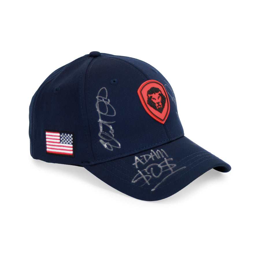 PBD Podcast Home Team Autographed Navy Snapback Hat - Official Merchandise for Fans - Perfect for Collectors, Sports Events & Daily Wear