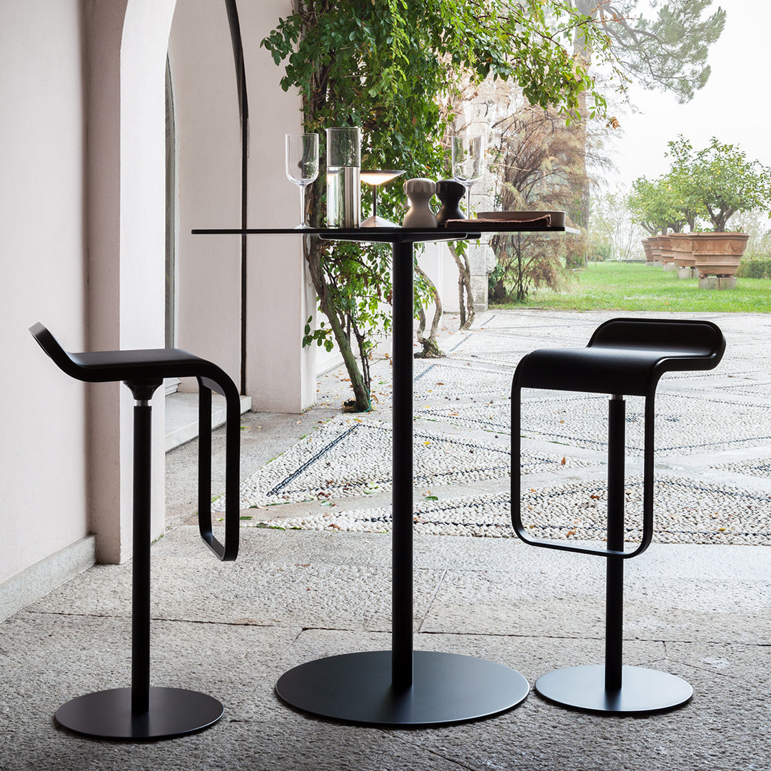Brio Outdoor Bar Table - 36 Inch Round Patio Bar Height Table for Backyard, Deck, Poolside - Weather-Resistant Aluminum & Tempered Glass Top - Perfect for Outdoor Dining & Entertaining