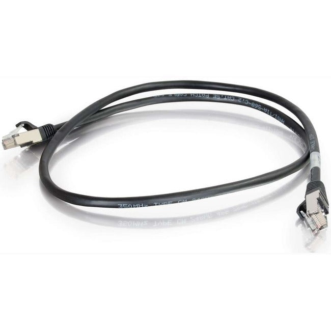100Ft Cat5E Snagless Shielded (STP) Ethernet Network Patch Cable - Black | High-Speed Internet & Gaming | Home Office & Data Center Use