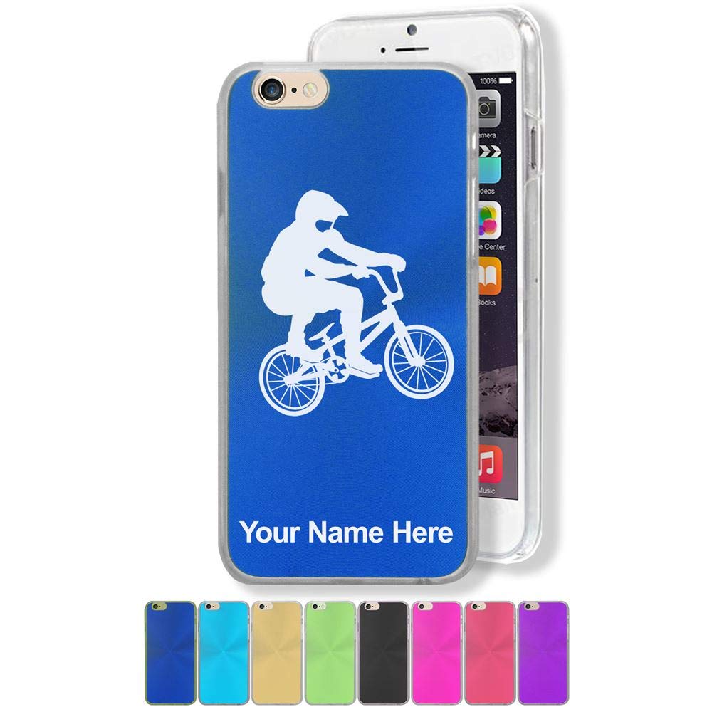 LaserGram Custom Engraved iPhone 6/6s Case - Durable BMX Rider Design Protective Cover - Perfect for Cycling, Outdoor Sports & Daily Use