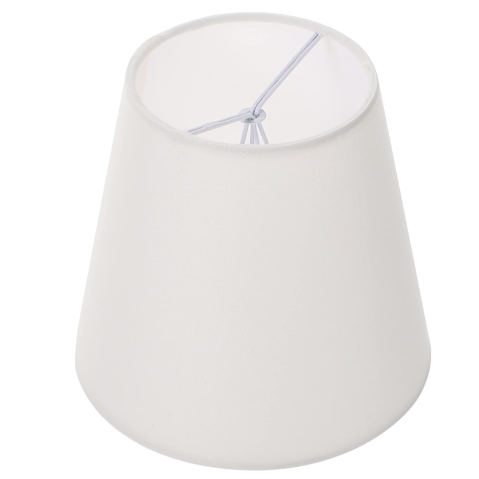 SOLUSTRE Clip-On Fabric Lamp Shade - European Style Bulb Cover Replacement for Wall Lights, Chandeliers & Table Lamps - Beige Home Decor Lighting Accessory | Perfect for Living Room, Bedroom & Dining Room Ambiance