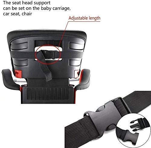 Holoras Adjustable Baby Car Seat Head Support - Toddler Neck Pillow for Stroller & Car Safety - Soft & Comfortable Infant Headrest (Blue) - Perfect for Long Trips & Newborn Travel Comfort