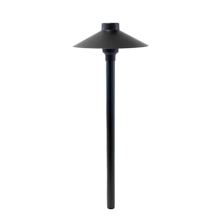 Brilliance Black Diamond Low Voltage G4 Brass Path Light - Outdoor Landscape Lighting for Garden, Walkway, and Driveway Illumination
