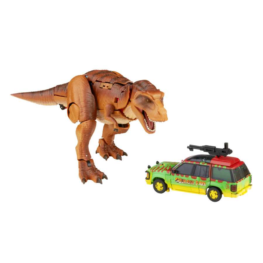 Jurassic Park Transformers Mash Up Tyrannocon Rex Autobot Action Figure - Collectible Toy for Fans, Movie Enthusiasts & Gift Ideas
