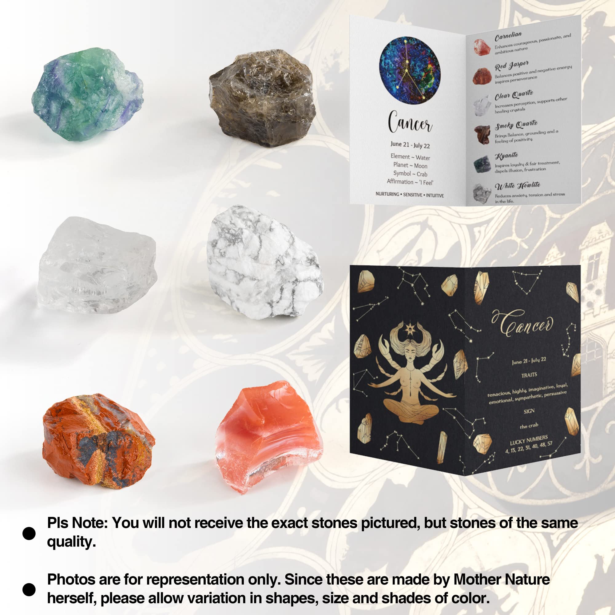 Crystals Healing Stone Gift Set with Zodiac Sign Scented Candles & Horoscope Necklace - Perfect Birthday, Valentine's Day Gifts for Women, Sisters, Daughters - Ideal for Meditation, Relaxation, and Home Decor
