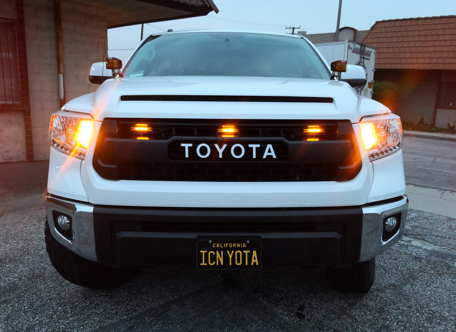 3PCS Amber LED Grille Running Light Kit Compatible with 2014-2021 Toyota Tundra TRD Pro - Durable Off-Road Lights for Enhanced Visibility & Style
