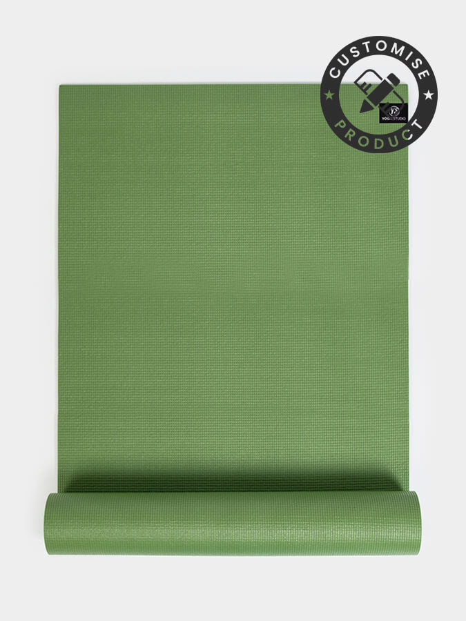 Custom Personalized Yoga Mat 6mm Thick - Eco-Friendly Non-Slip Exercise Mat with Your Own Design in Palm Green - Perfect for Home Workouts, Yoga Studios & Meditation Spaces