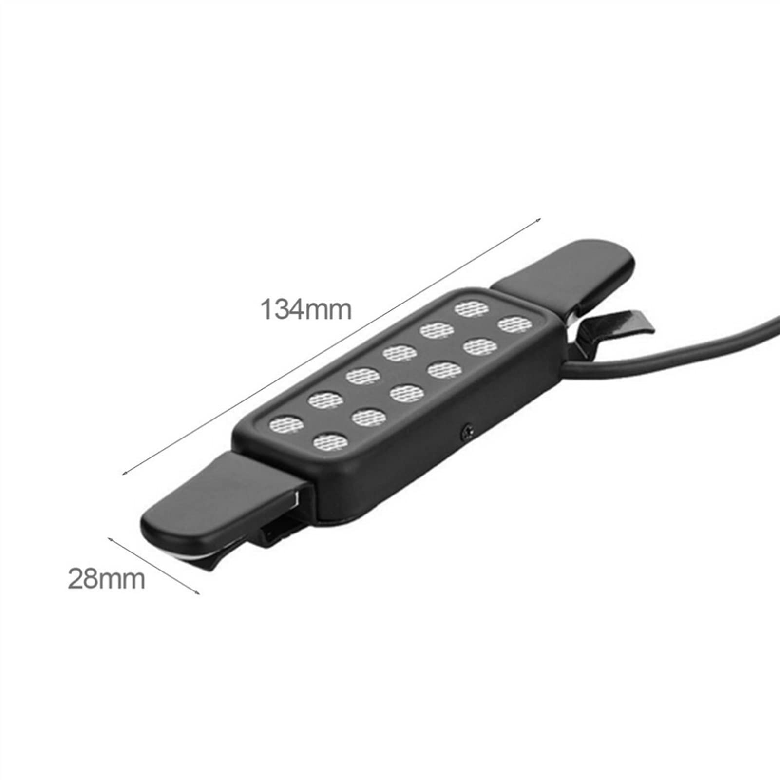 Acoustic Guitar Pickup - 12-Hole Clip-On Microphone with Wire Amplifier for Electric & Acoustic Guitars | Perfect for Live Performances & Studio Recording