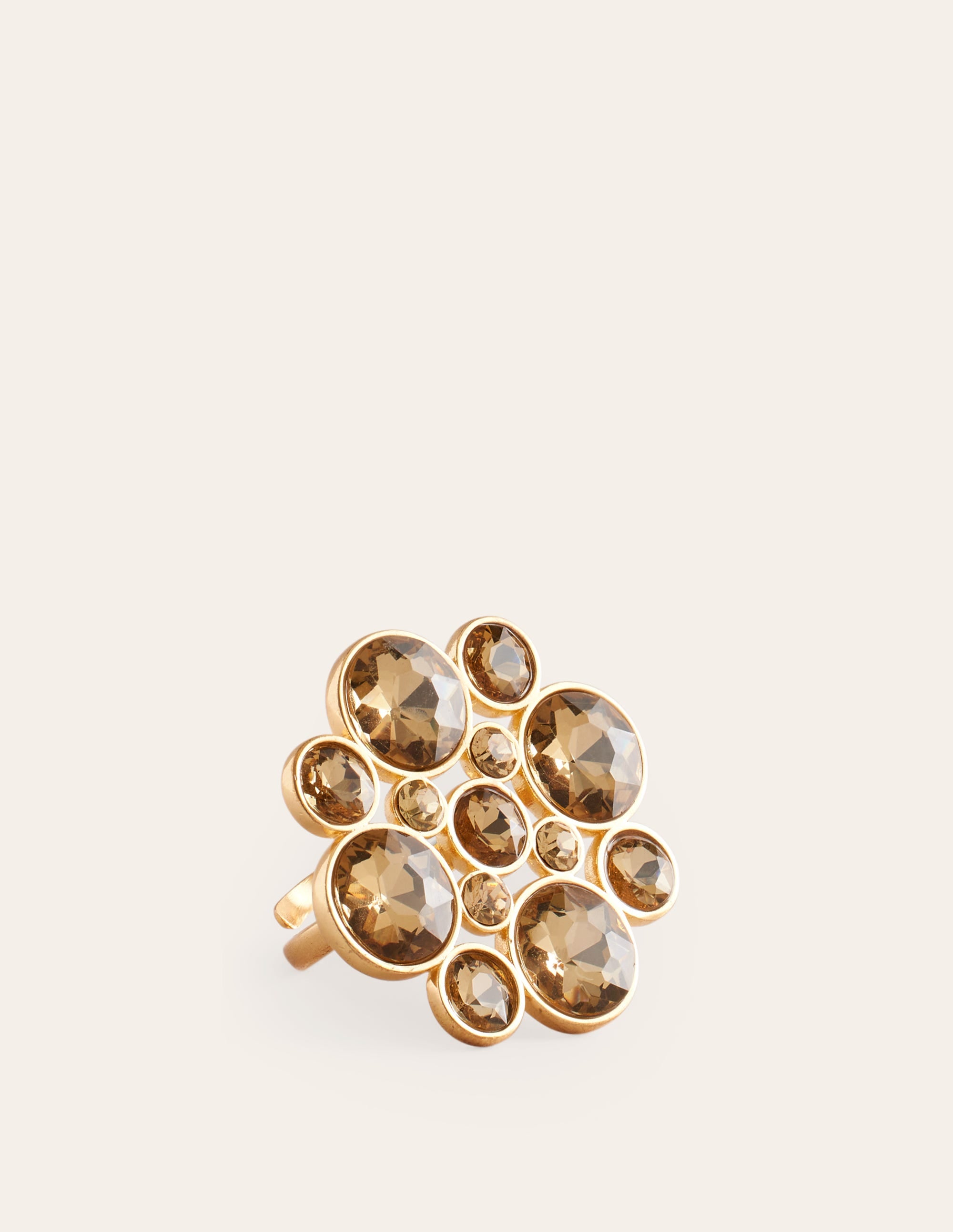 Andrea Gold Jewel Cluster Ring - Elegant Statement Jewelry for Women, Perfect for Weddings, Parties & Special Occasions