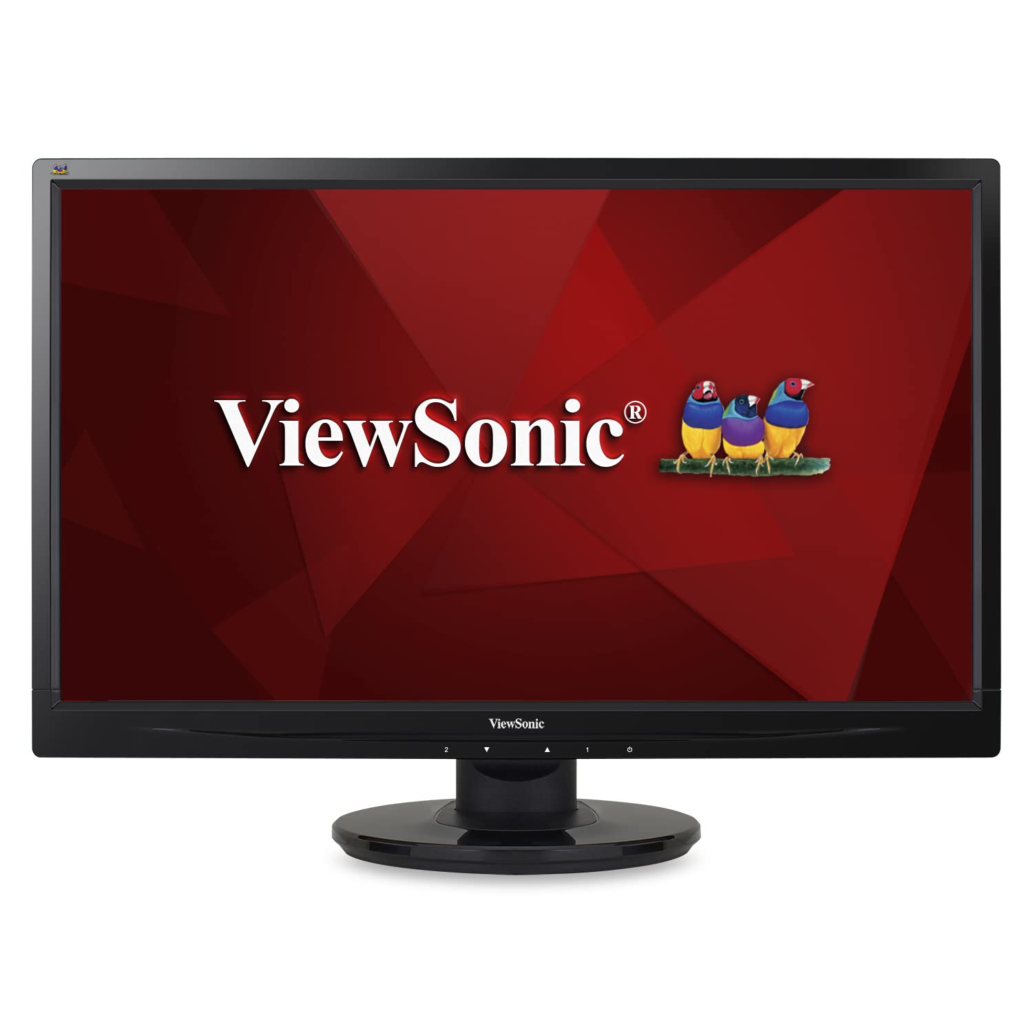 ViewSonic VA2246M-LED 22 Inch Full HD 1080p LED Monitor with DVI & VGA Inputs, Black - Ideal for Home Office, Gaming & Multimedia Entertainment