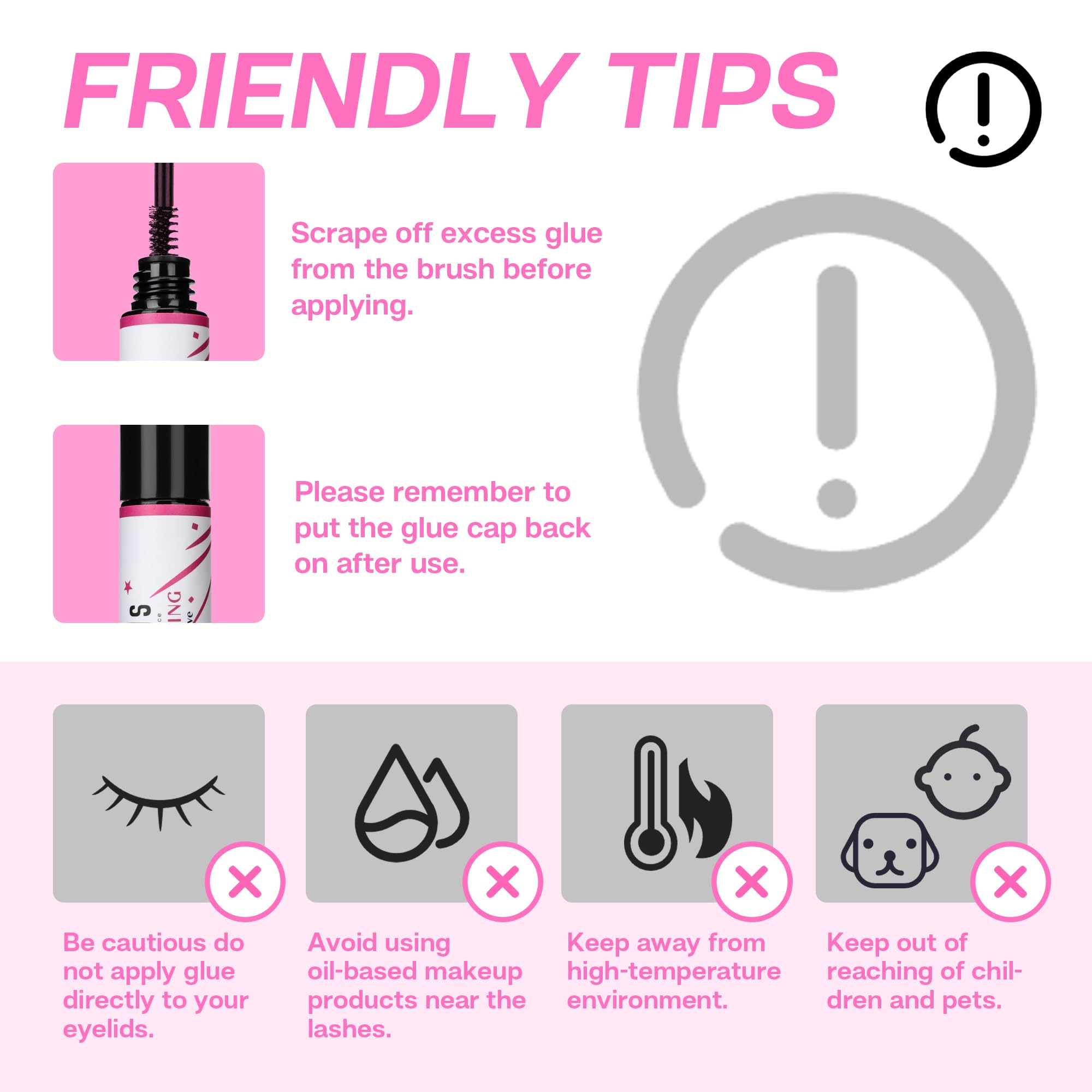 CALAILIS Cluster Lash Glue - Super Strong Hold 48 Hours Long Lasting Waterproof Eyelash Extension Adhesive for DIY Lash Extensions | Fast Drying, Non-Irritating Formula | Perfect for Parties, Weddings & Daily Wear