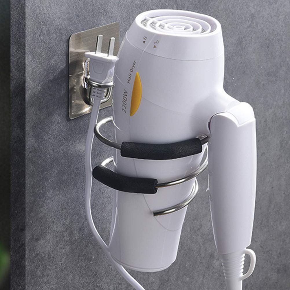 Wall Mounted Hair Dryer Holder & Organizer - Space Saving Hairdryer Rack for Bathroom, Salon, or Home Storage (Perfect for Dyson, Revlon & All Hair Dryers)