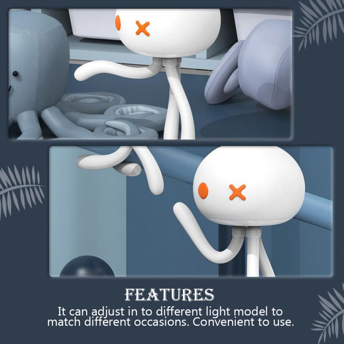 Artibetter Jellyfish Night Light - Adjustable LED Bedside Lamp for Nursery, Baby Feeding & Home Decor | Soft Glow for Bedrooms, Kids Room & Relaxation