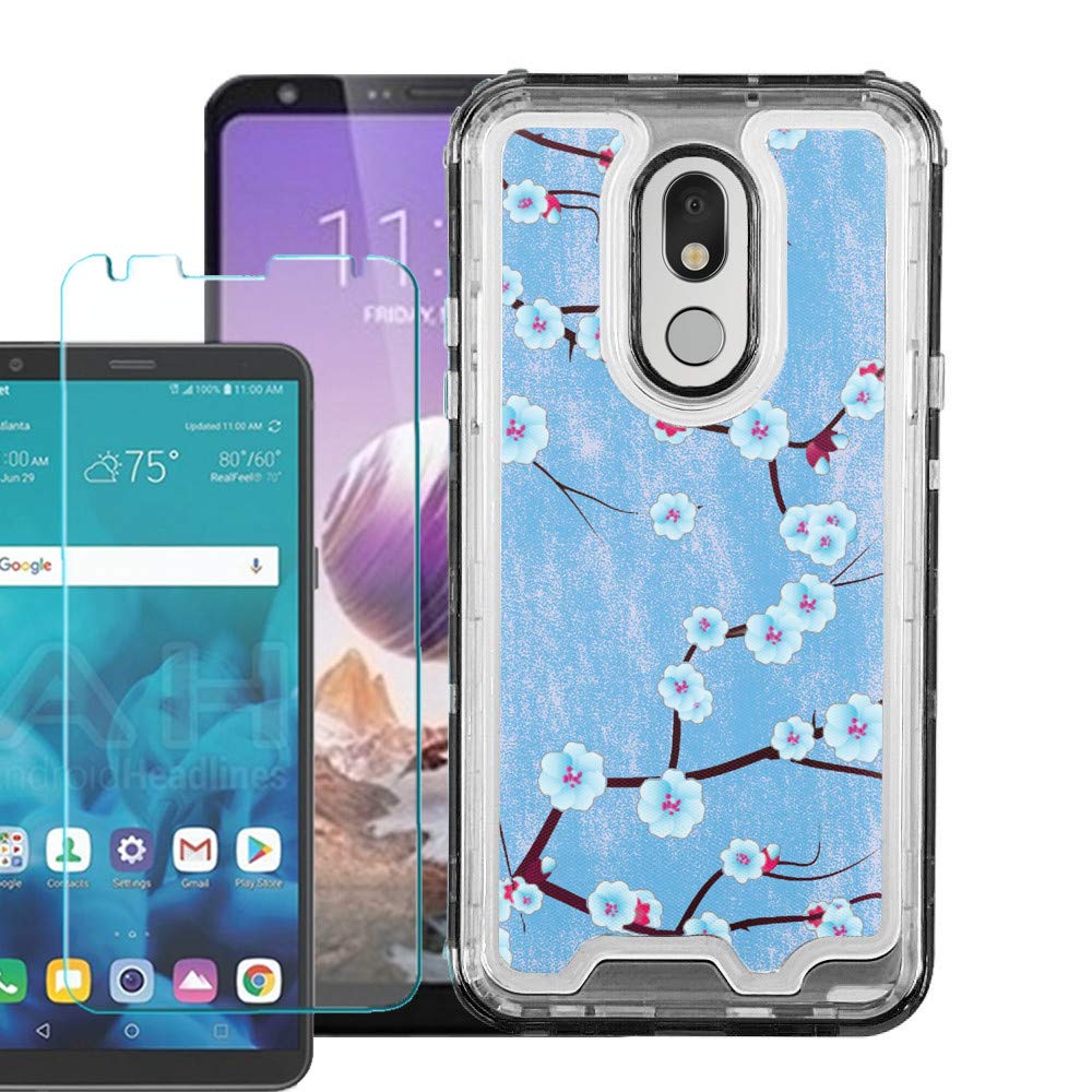 LG Stylo 5 Hybrid Case with Screen Protector - Blossom Sky for Outdoor Protection