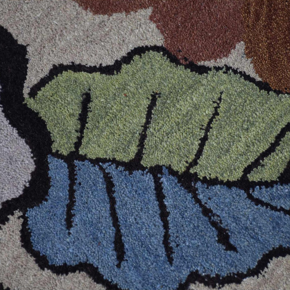 Premium Dianthus Hand Tufted Wool Rug - Soft Floral Design for Living Room, Bedroom & Nursery Decor
