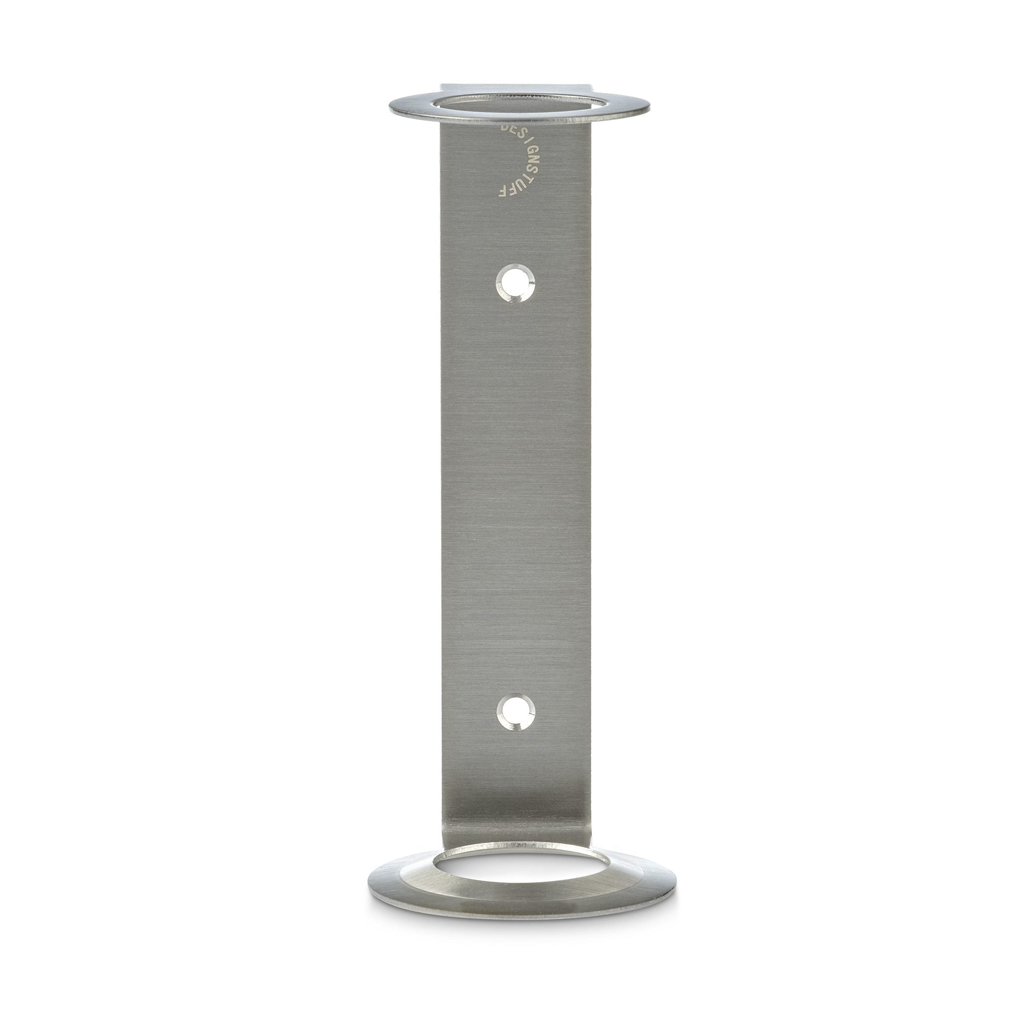 Brushed Steel Single Soap Dispenser Holder - Wall Mounted Bathroom Organizer for Kitchen, Sink, Countertop | Modern Home Decor Accessory