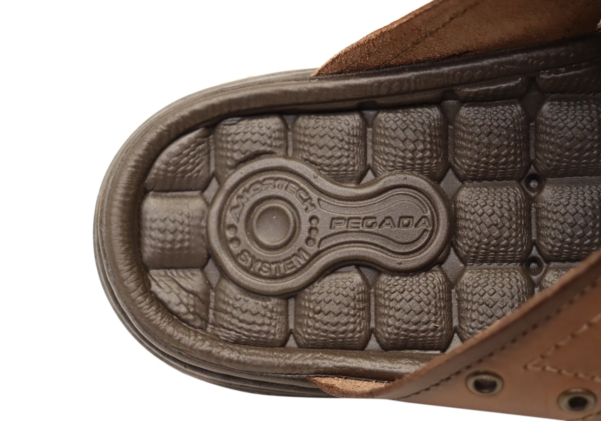 **Perry Men's Comfortable Leather Slides Sandals - Handmade in Brazil - Perfect for Casual Wear, Beach & Poolside**