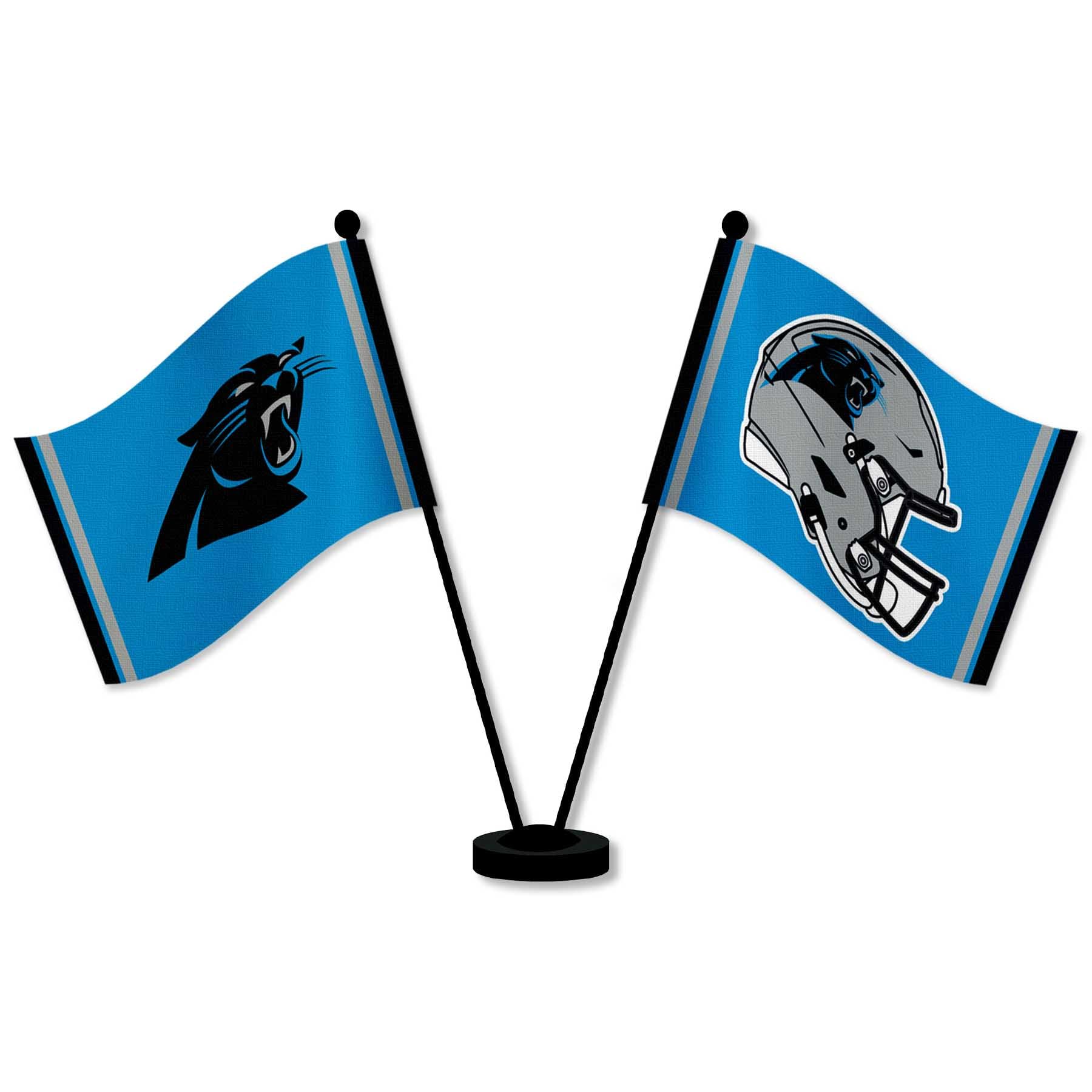 Carolina Panthers Desk Flag & Tabletop Flag - 12x18 Inch Double-Sided NFL Team Pennant for Home, Office, and Game Day Decor