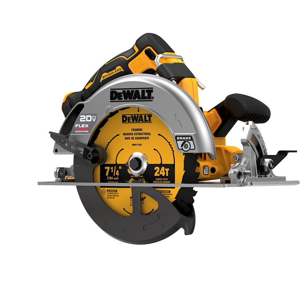 DEWALT 20V MAX Cordless Circular Saw (Tool Only) - Perfect for Woodworking, DIY Projects, and Professional Construction