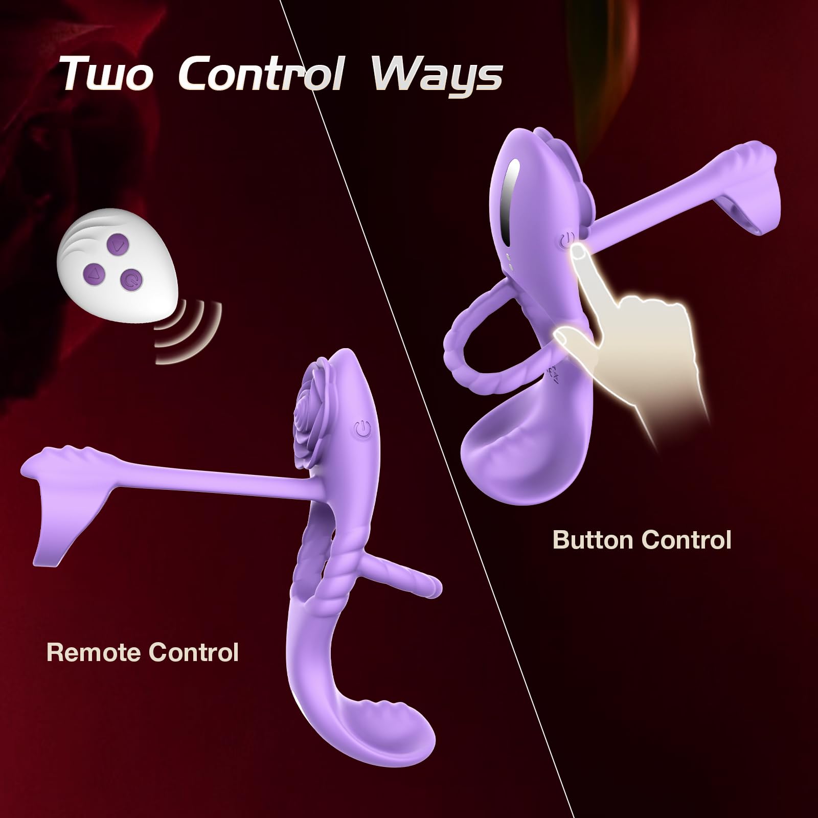 10-Speed Vibrating Cock Ring for Couples - Rose Clitoral Stimulator & Penis Testicle Massager | 4-in-1 Rechargeable Adult Sex Toy for Enhanced Intimacy - Perfect for Valentine's Day, Anniversary Gifts & Spicing Up Married Life