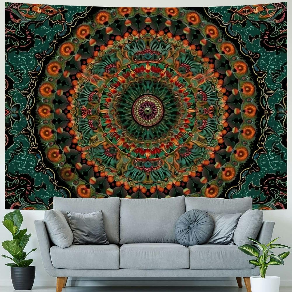 Bohemian Mandala Tapestry Wall Hanging for Bedroom & Living Room - Meditation & Dorm Decor