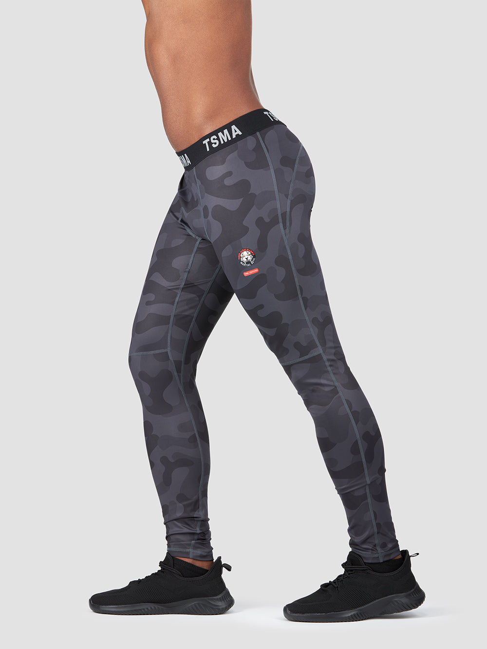 Alpha Camo Leggings for Women - High Waisted Yoga Pants with Pockets - Perfect for Workout, Running & Gym